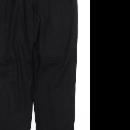 M&Co Womens Black   Trousers  Size 12 L26.5 in