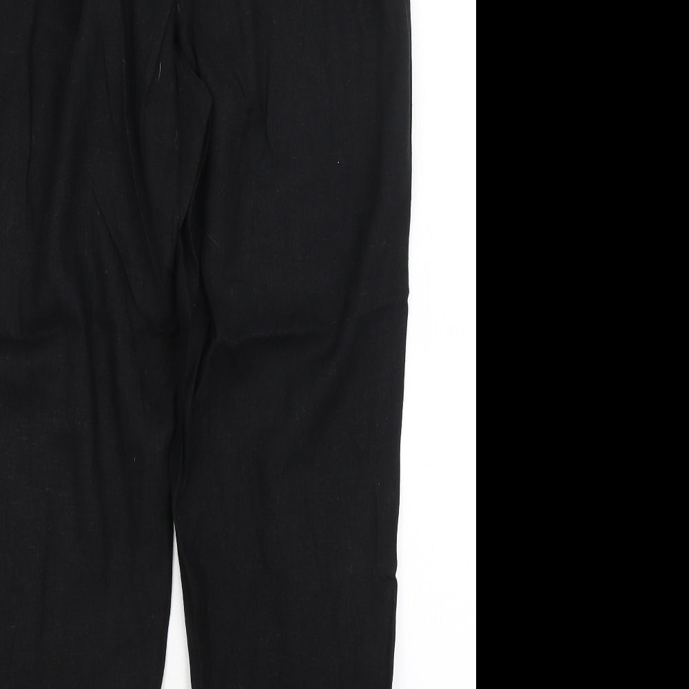 M&Co Womens Black   Trousers  Size 12 L26.5 in