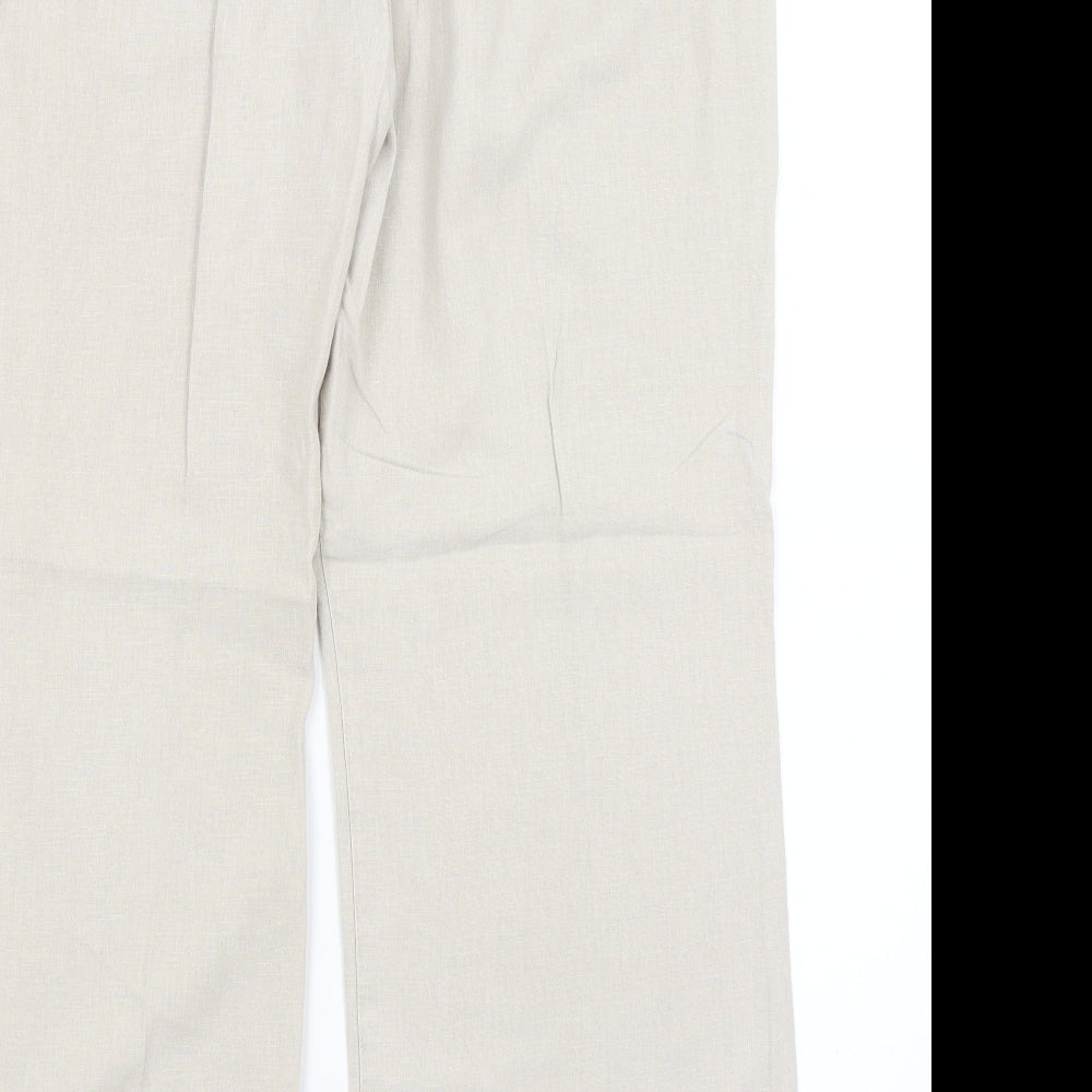 &S Womens Beige   Trousers  Size 16 L28 in
