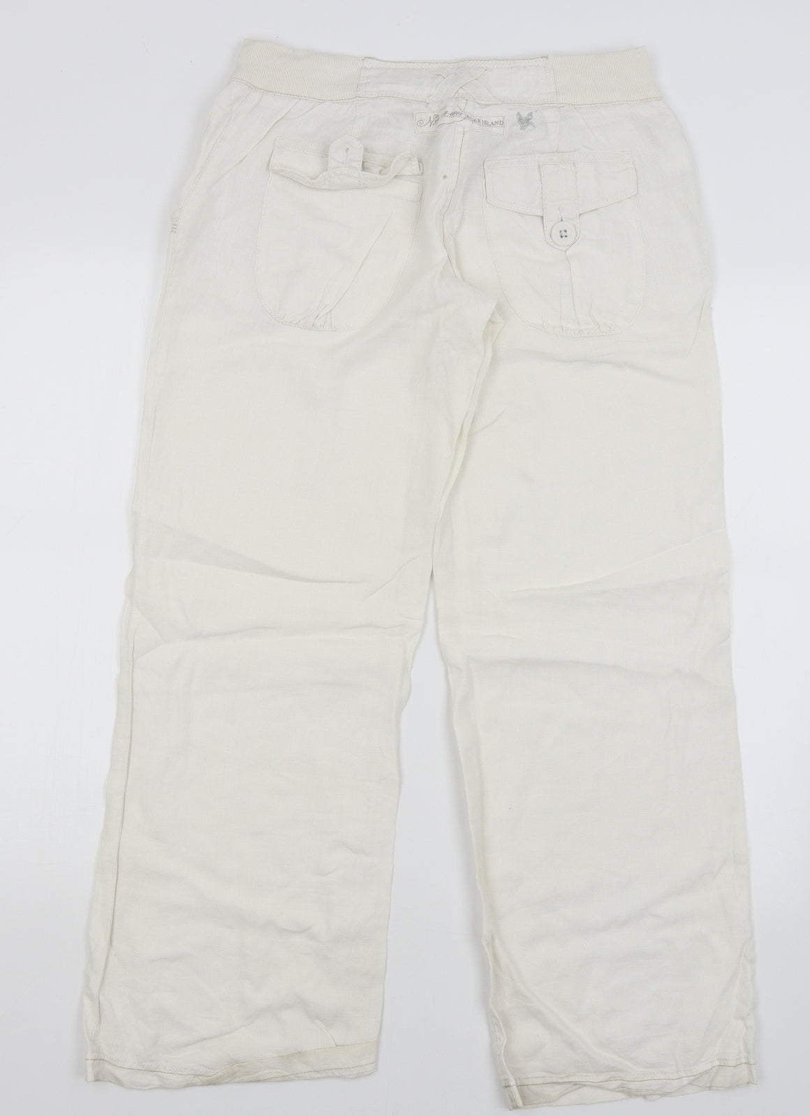 River Island Womens White   Trousers  Size 10 L29 in
