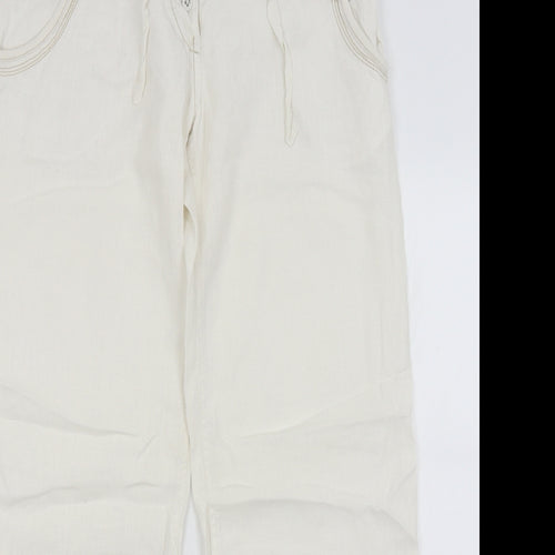 River Island Womens White   Trousers  Size 10 L29 in