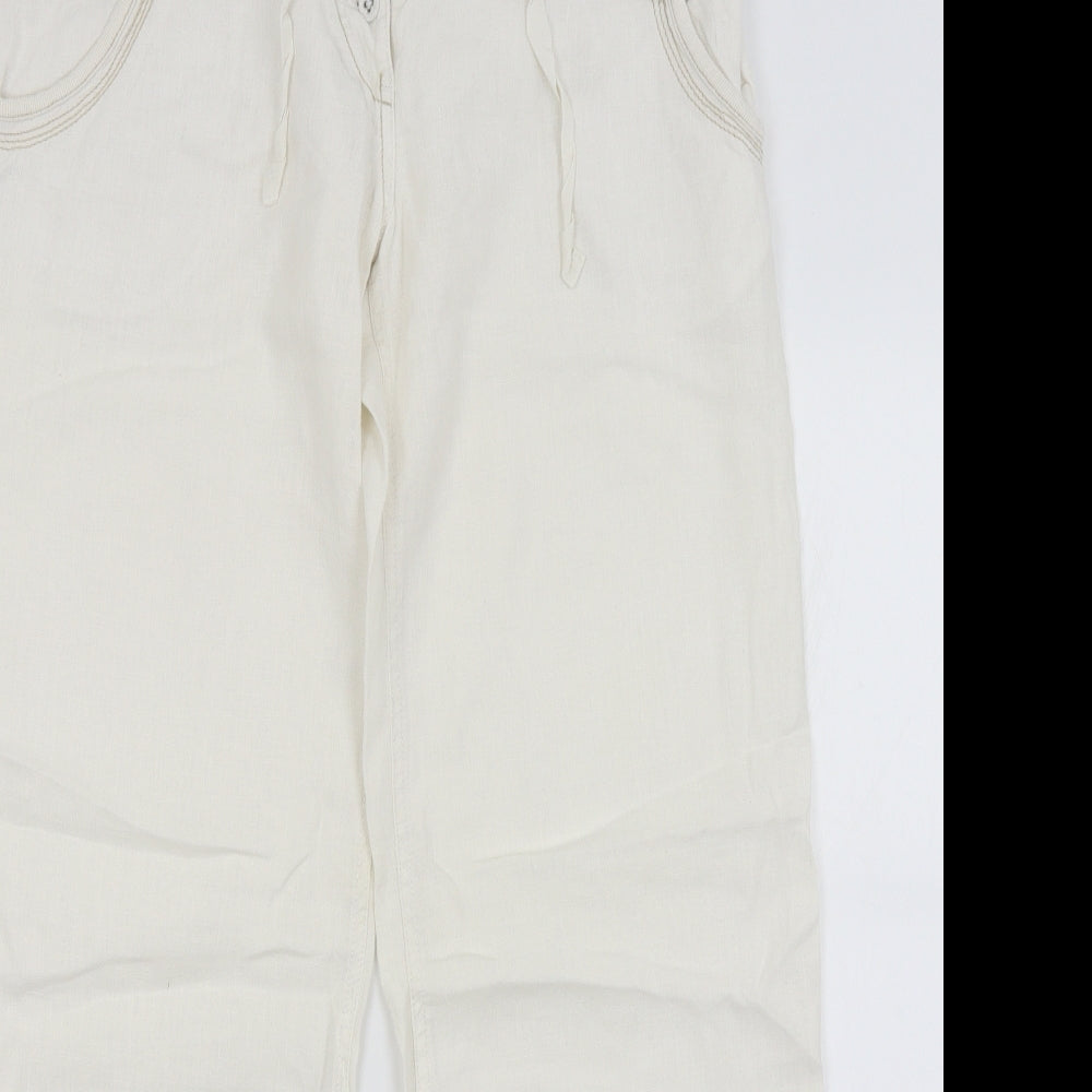 River Island Womens White   Trousers  Size 10 L29 in