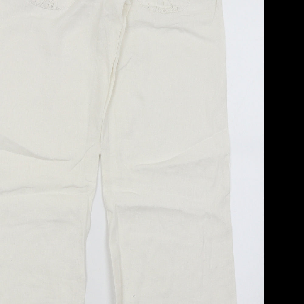 River Island Womens White   Trousers  Size 10 L29 in