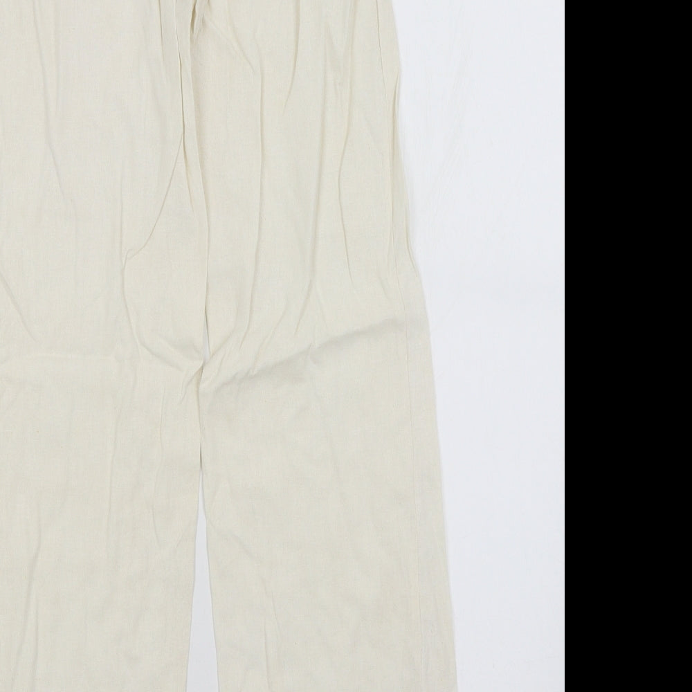 George Womens Ivory   Trousers  Size 10 L28 in