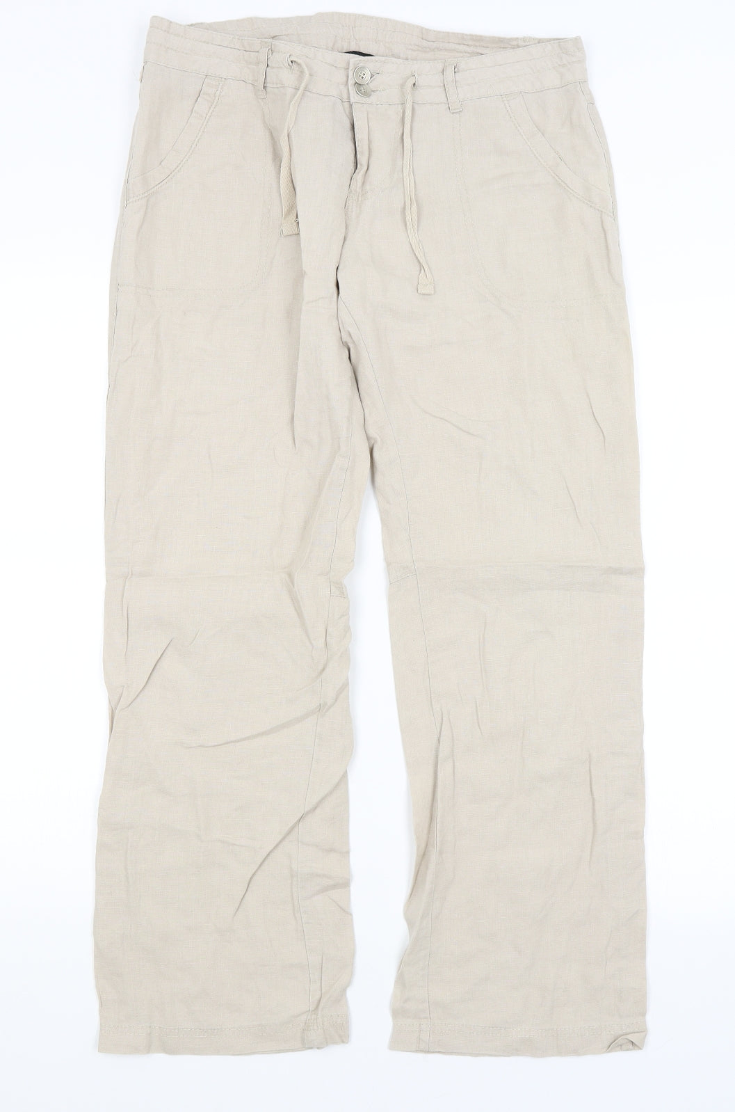 Atmosphere Womens Beige   Trousers  Size 10 L29 in