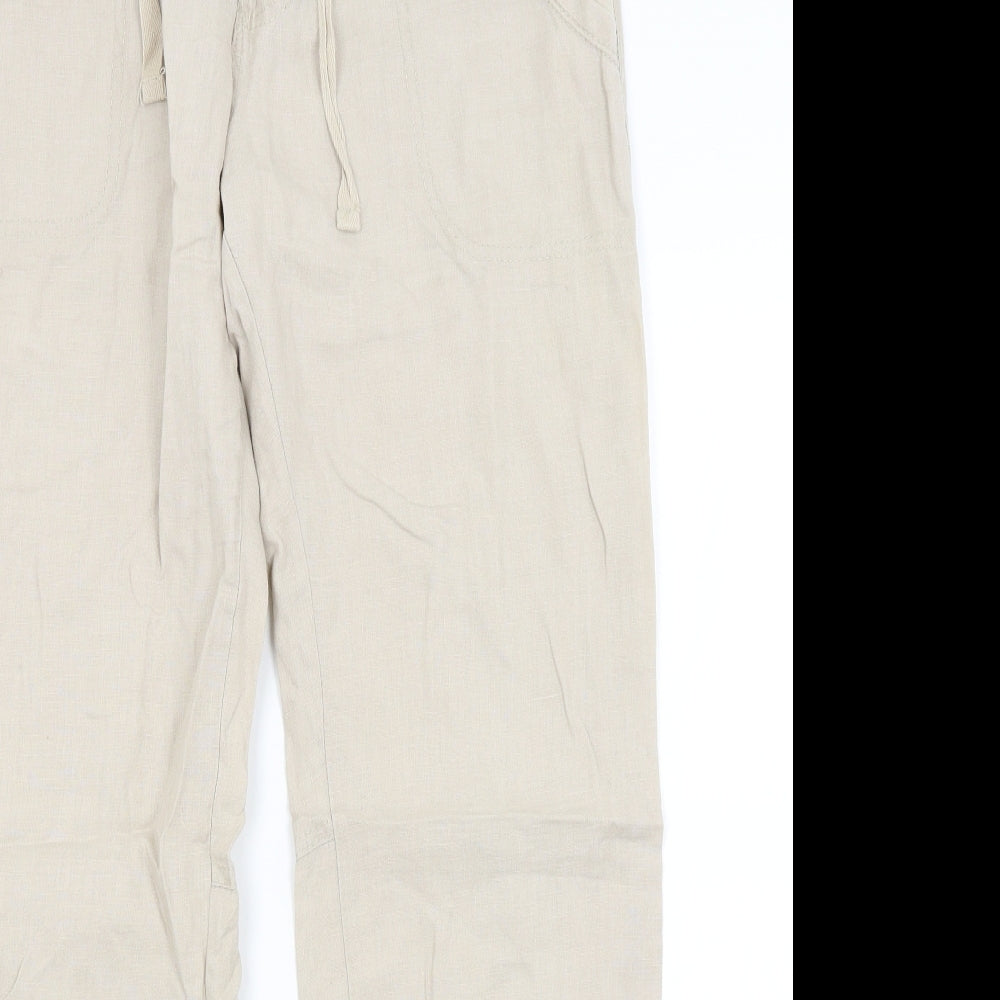 Atmosphere Womens Beige   Trousers  Size 10 L29 in