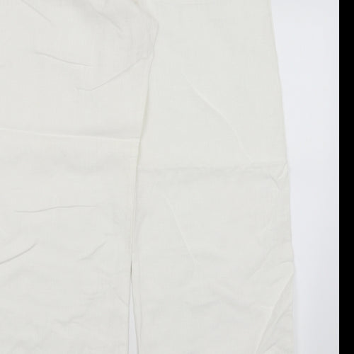 George Womens White   Trousers  Size 14 L28.5 in