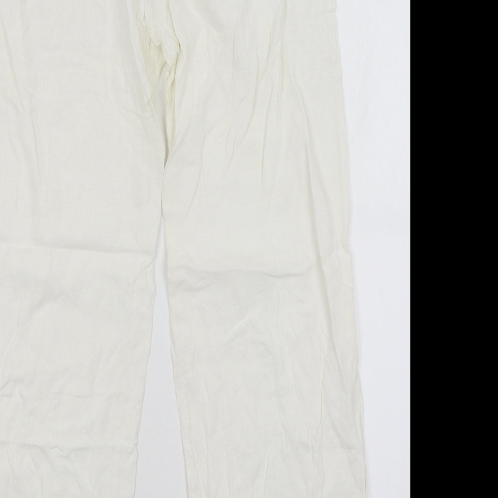 Atmosphere Womens White   Trousers  Size 12 L28 in