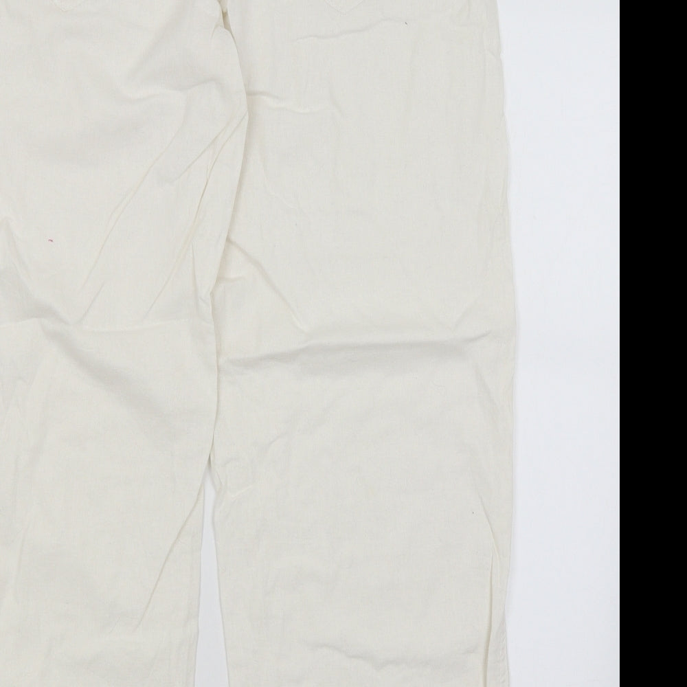George Womens White   Trousers  Size 16 L28 in