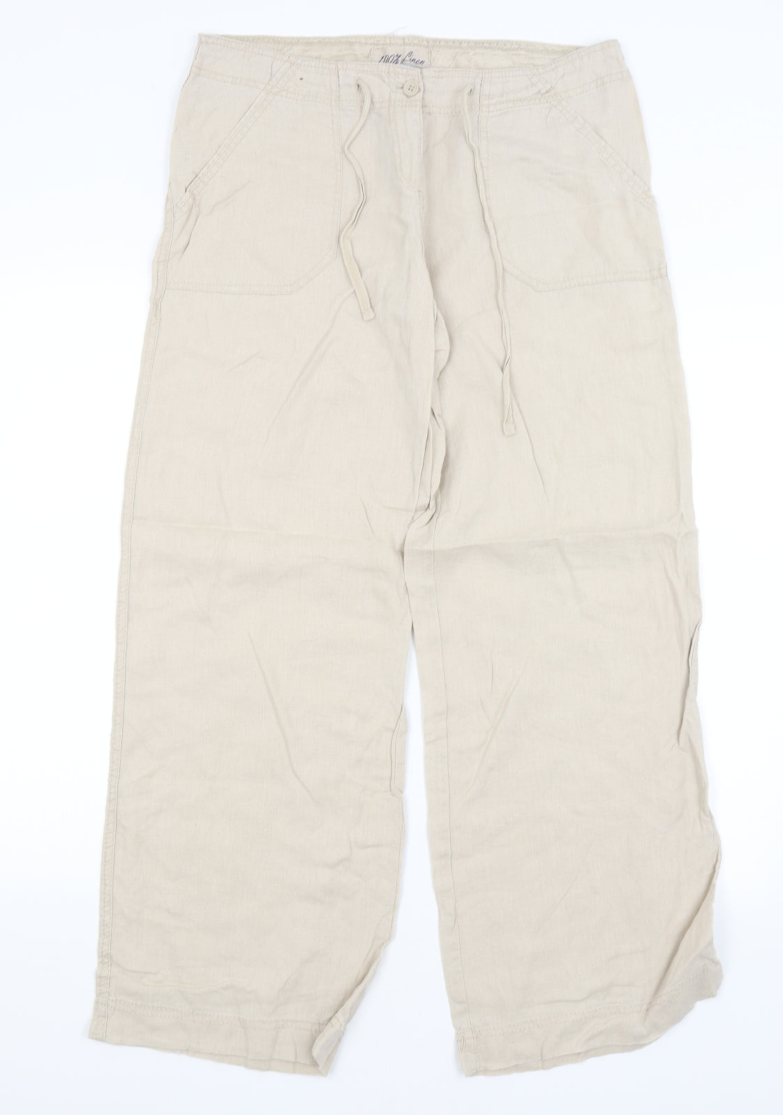 Atmosphere Womens Beige   Trousers  Size 10 L29 in