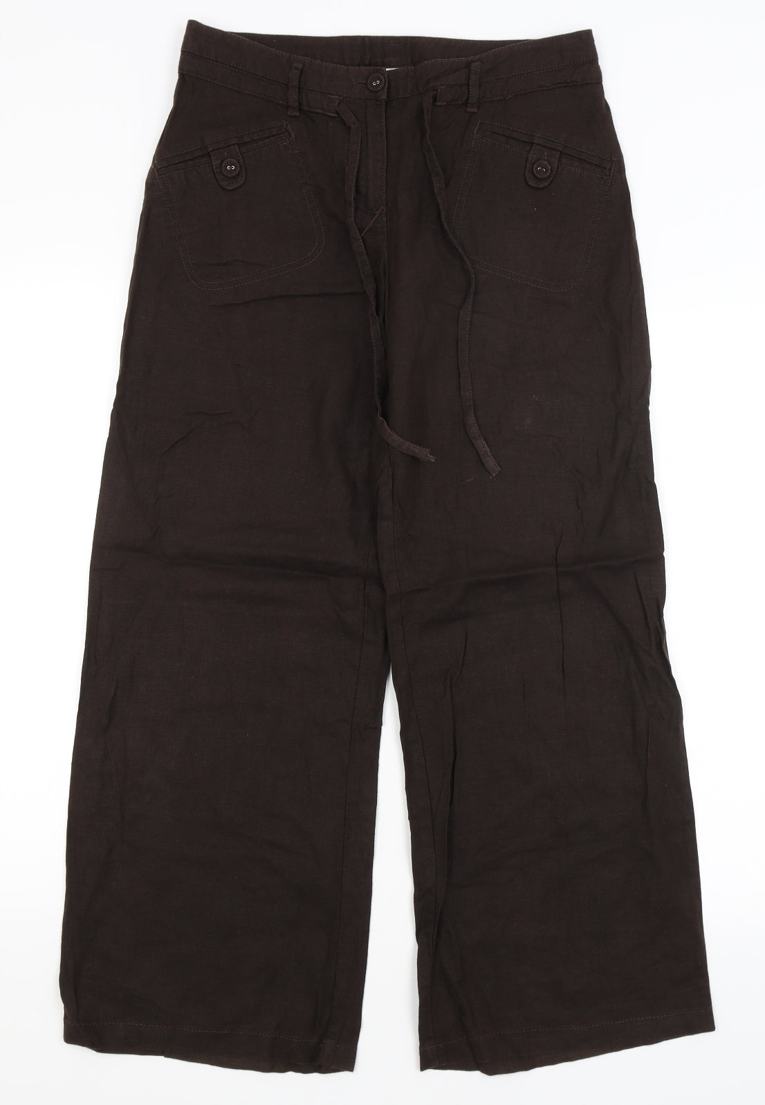 NEXT Womens Brown   Trousers  Size 8 L28 in