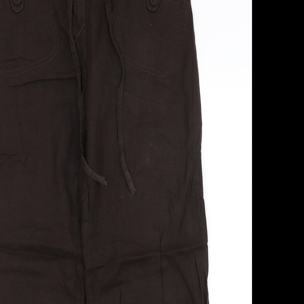 NEXT Womens Brown   Trousers  Size 8 L28 in