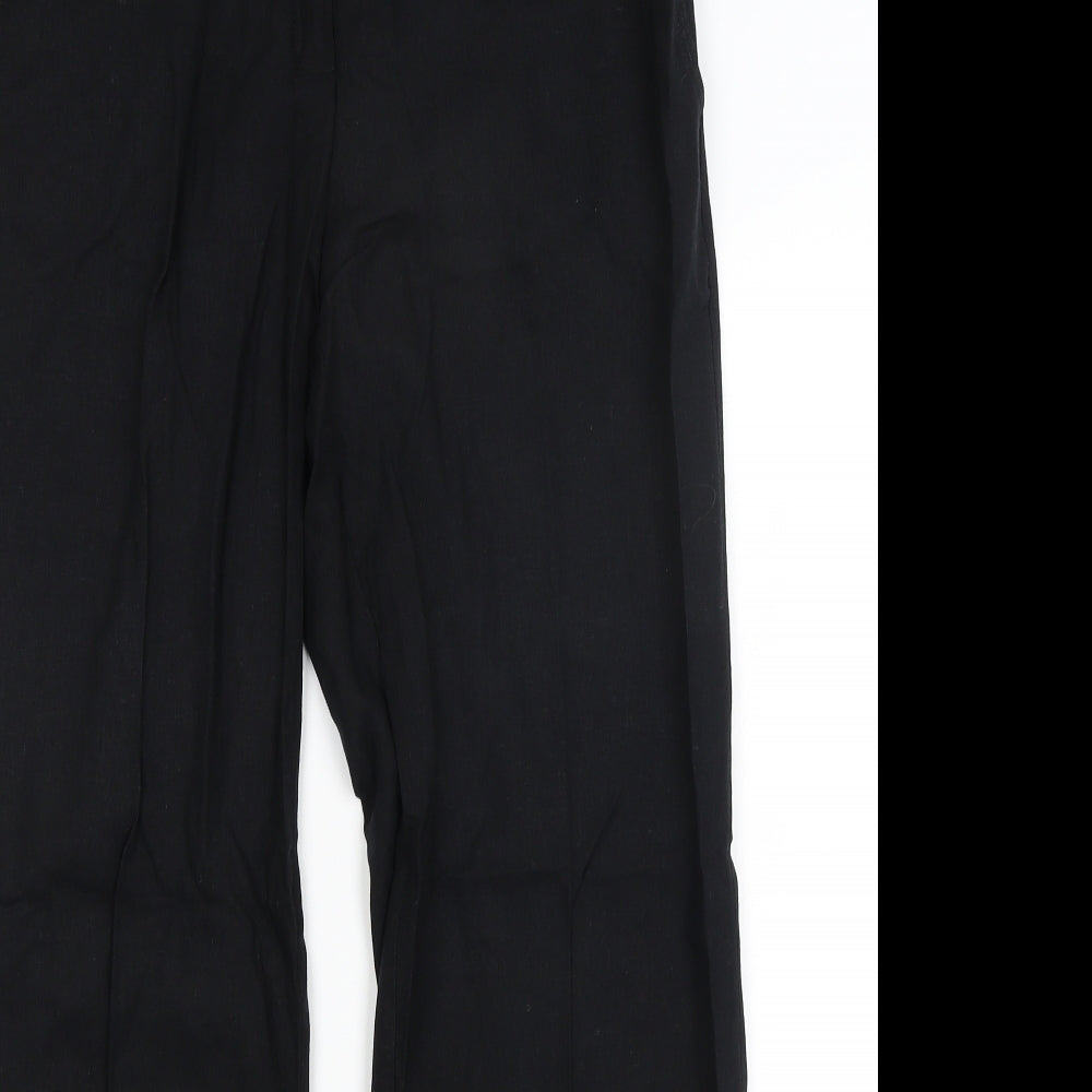 M&S Womens Black   Trousers  Size 12 L29.5 in