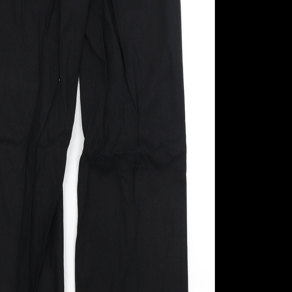 M&S Womens Black   Trousers  Size 12 L29.5 in