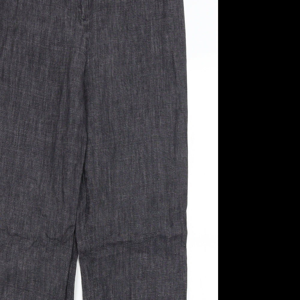 M&S Womens Grey   Trousers  Size 12 L28.5 in