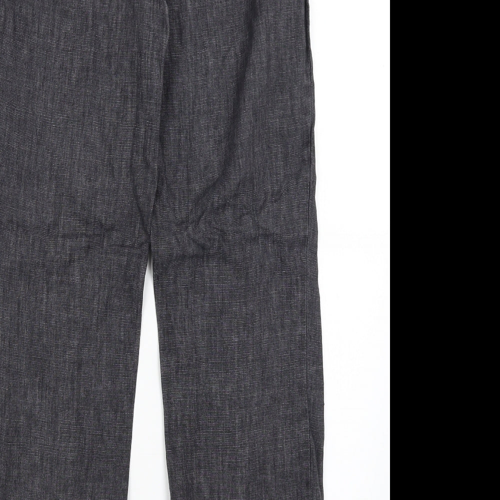 M&S Womens Grey   Trousers  Size 12 L28.5 in