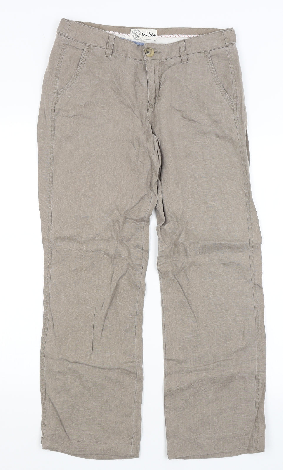 Fat Face Womens Brown   Trousers  Size 10 L27.5 in