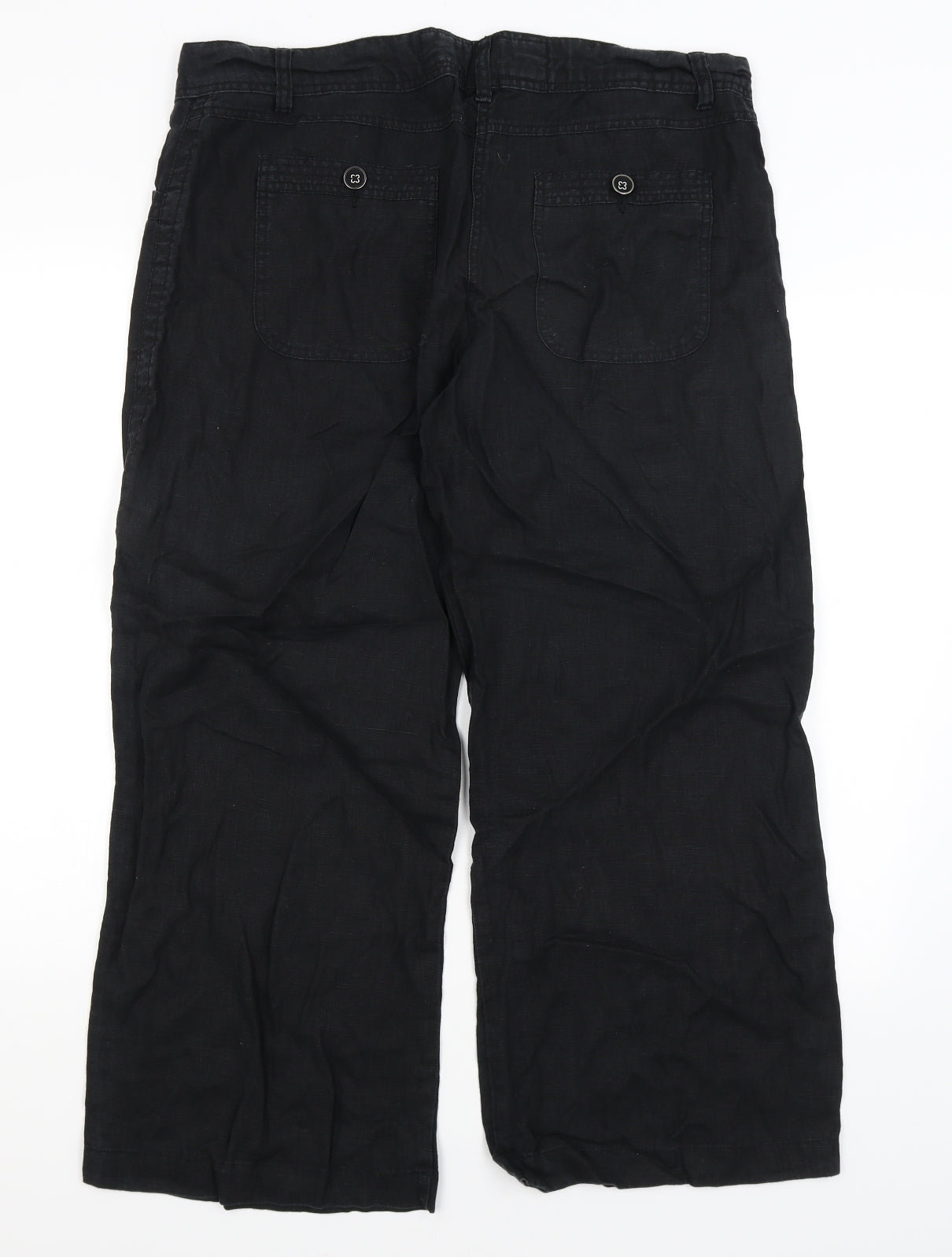 George Womens Black   Trousers  Size 16 L26.5 in