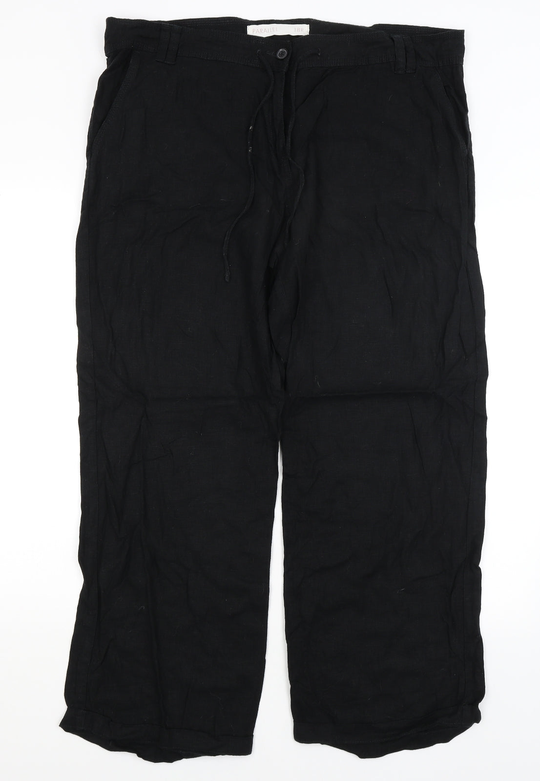 NEXT Womens Black   Trousers  Size 18 L28 in