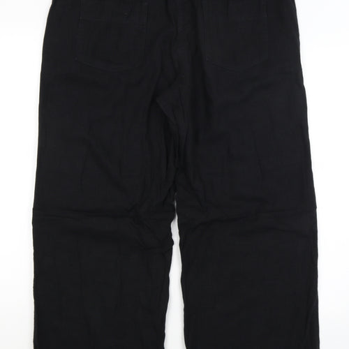 NEXT Womens Black   Trousers  Size 16 L27.5 in