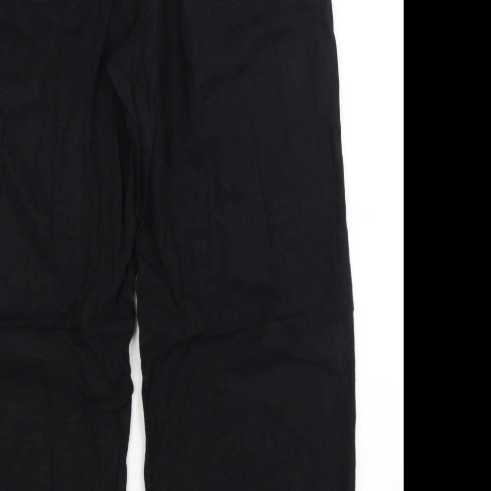 NEXT Womens Black   Trousers  Size 16 L27.5 in