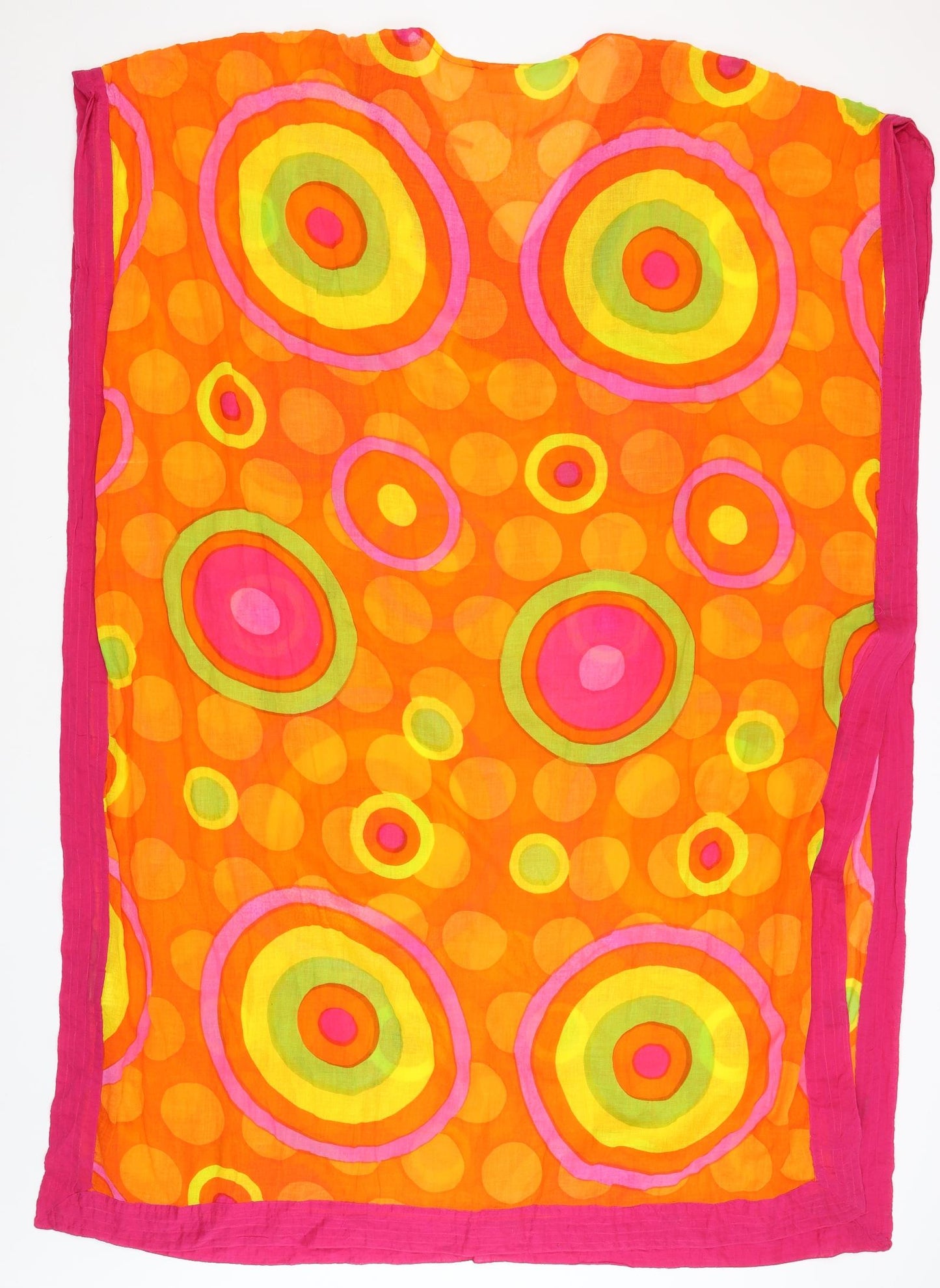 Roman Womens Orange Polka Dot  Kaftan  One Size