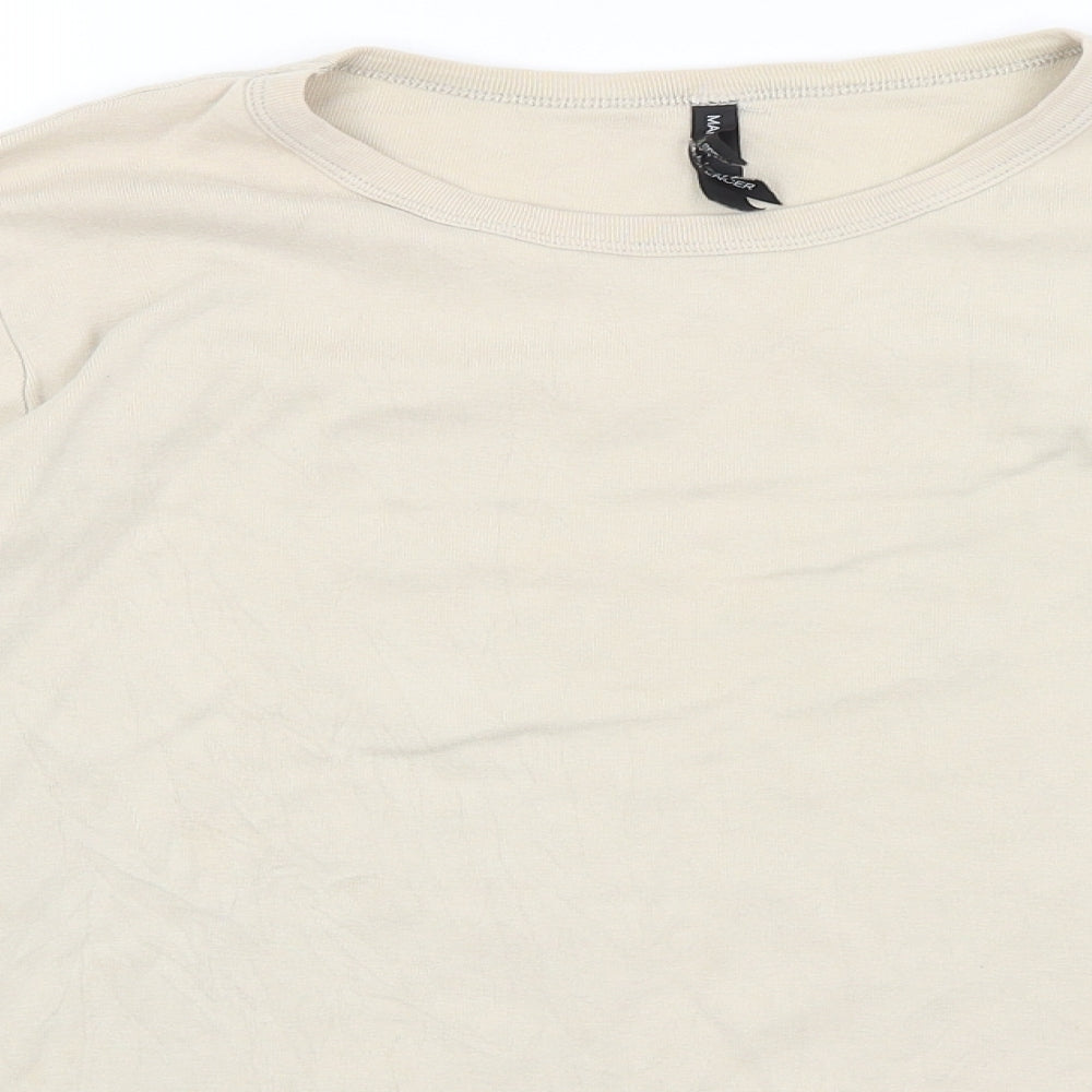 M&S Womens Beige   Basic T-Shirt Size 18