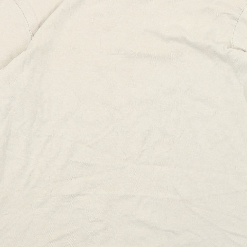 M&S Womens Beige   Basic T-Shirt Size 18