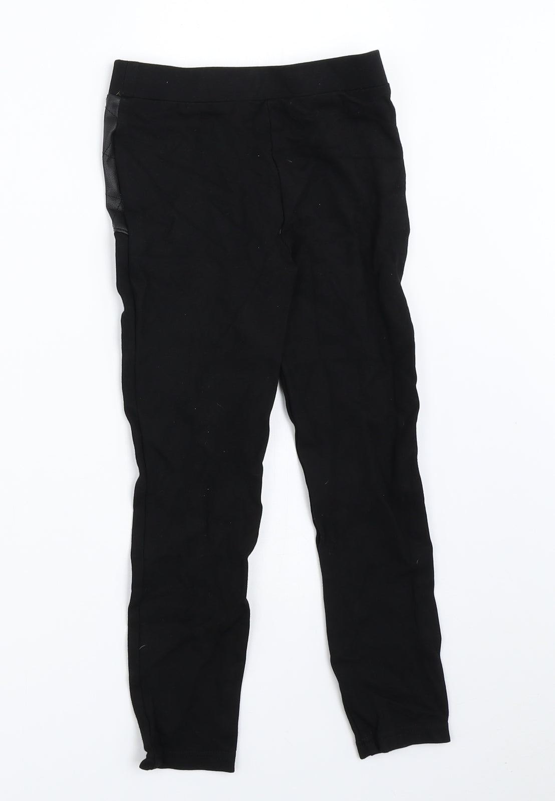 River Island Girls Black   Capri Trousers Size 7-8 Years