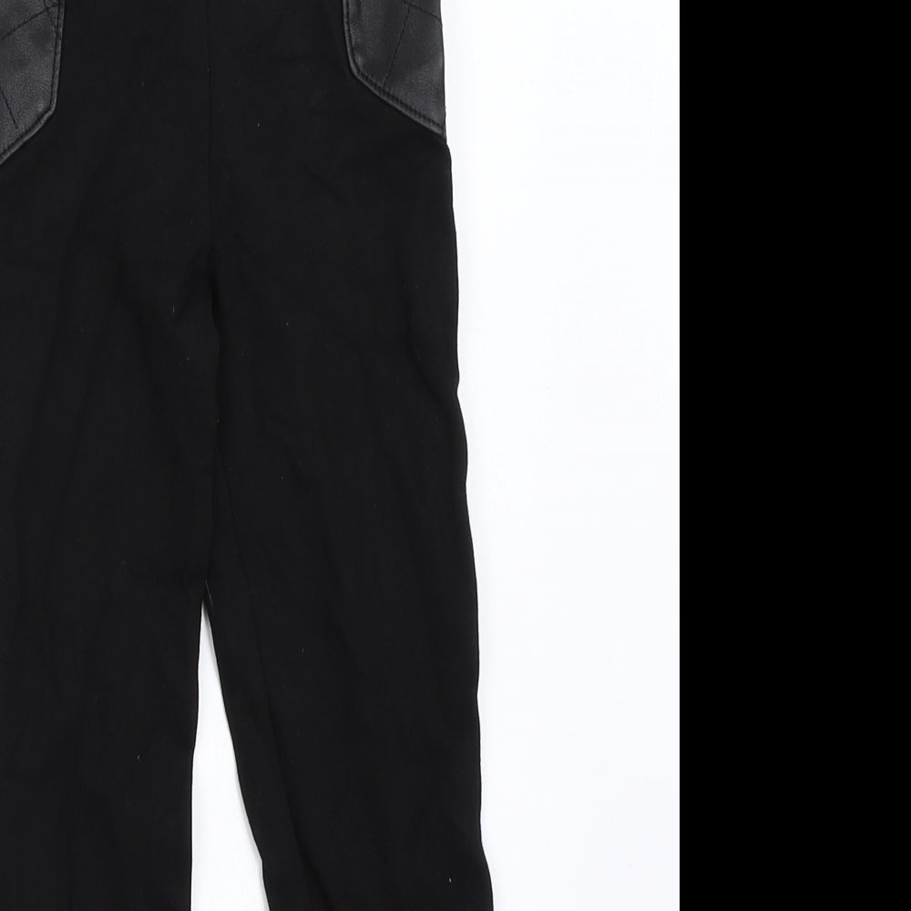 River Island Girls Black   Capri Trousers Size 7-8 Years