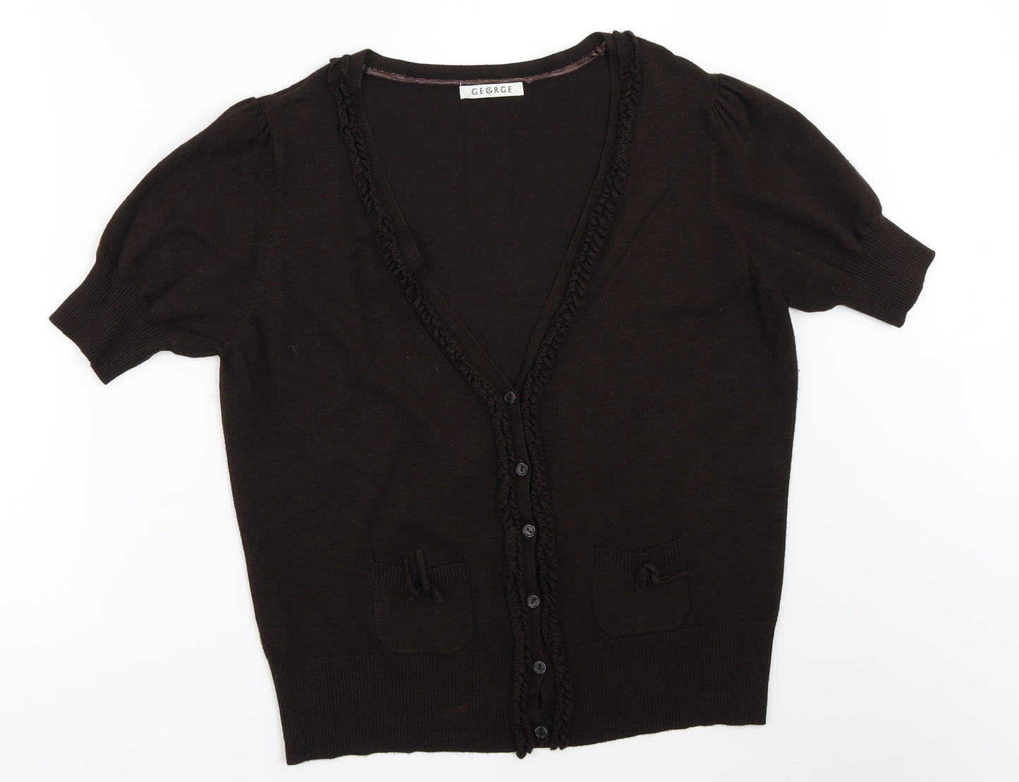 George Womens Brown   Cardigan Jumper Size 18