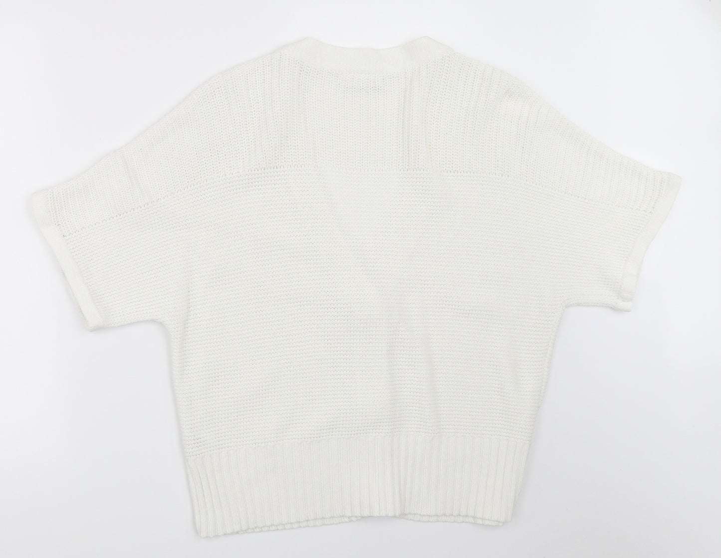 Wallis Womens White   Cardigan Jumper Size L