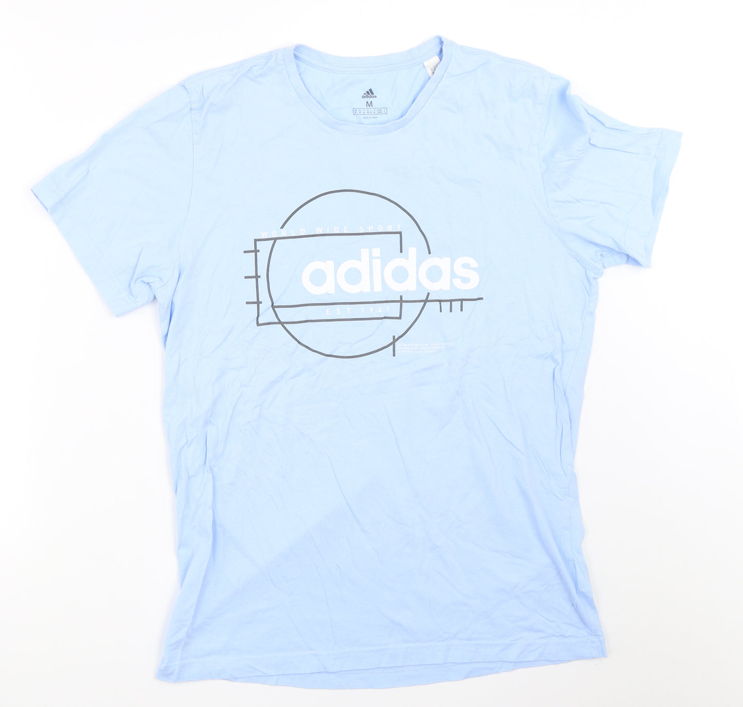 adidas Mens Blue    T-Shirt Size M