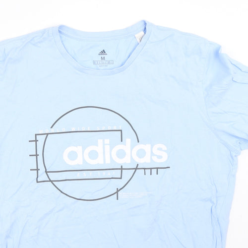 adidas Mens Blue    T-Shirt Size M