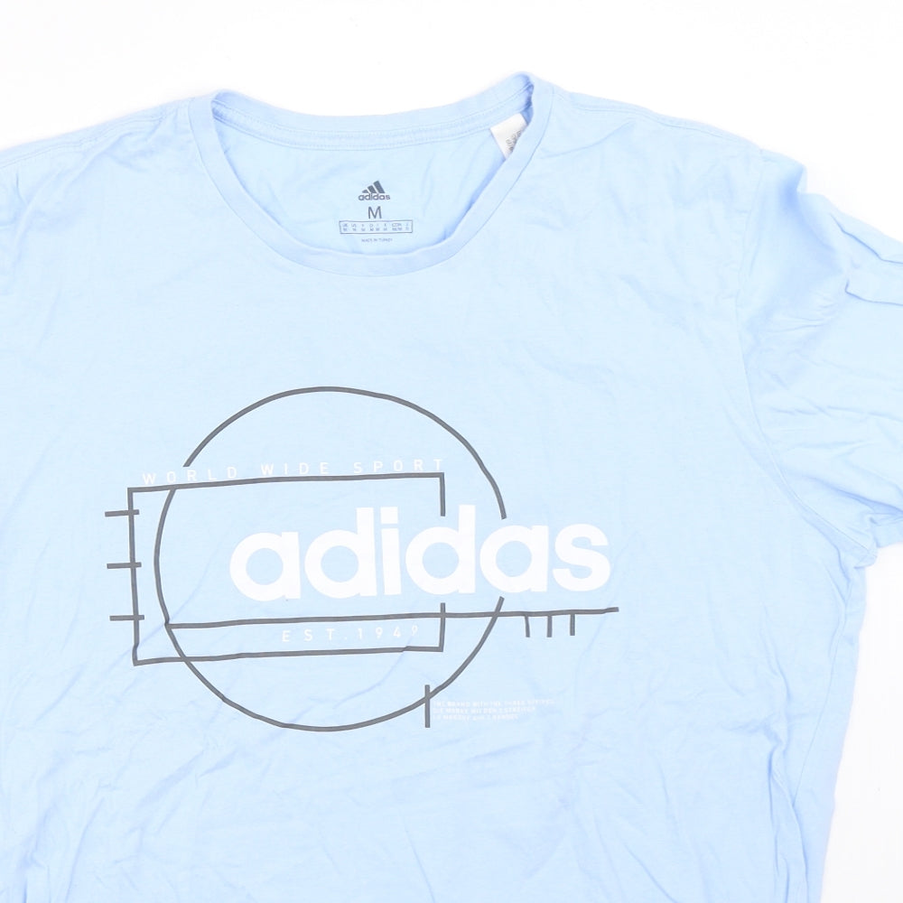 adidas Mens Blue    T-Shirt Size M