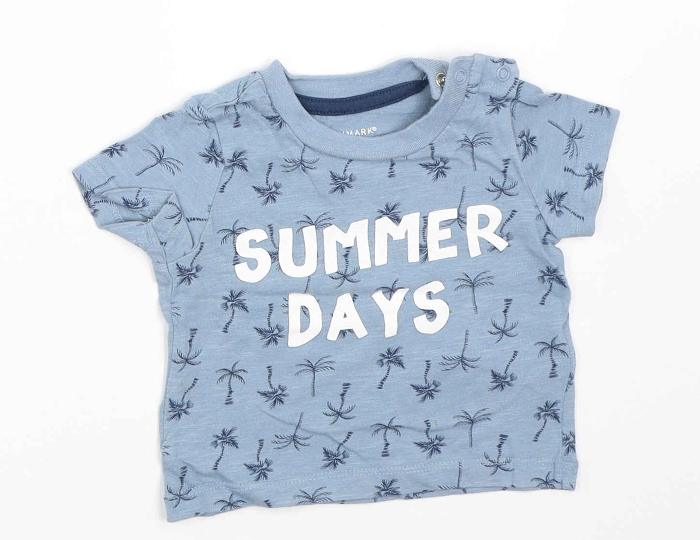 Primark Boys Blue   Basic T-Shirt Size 3-6 Months