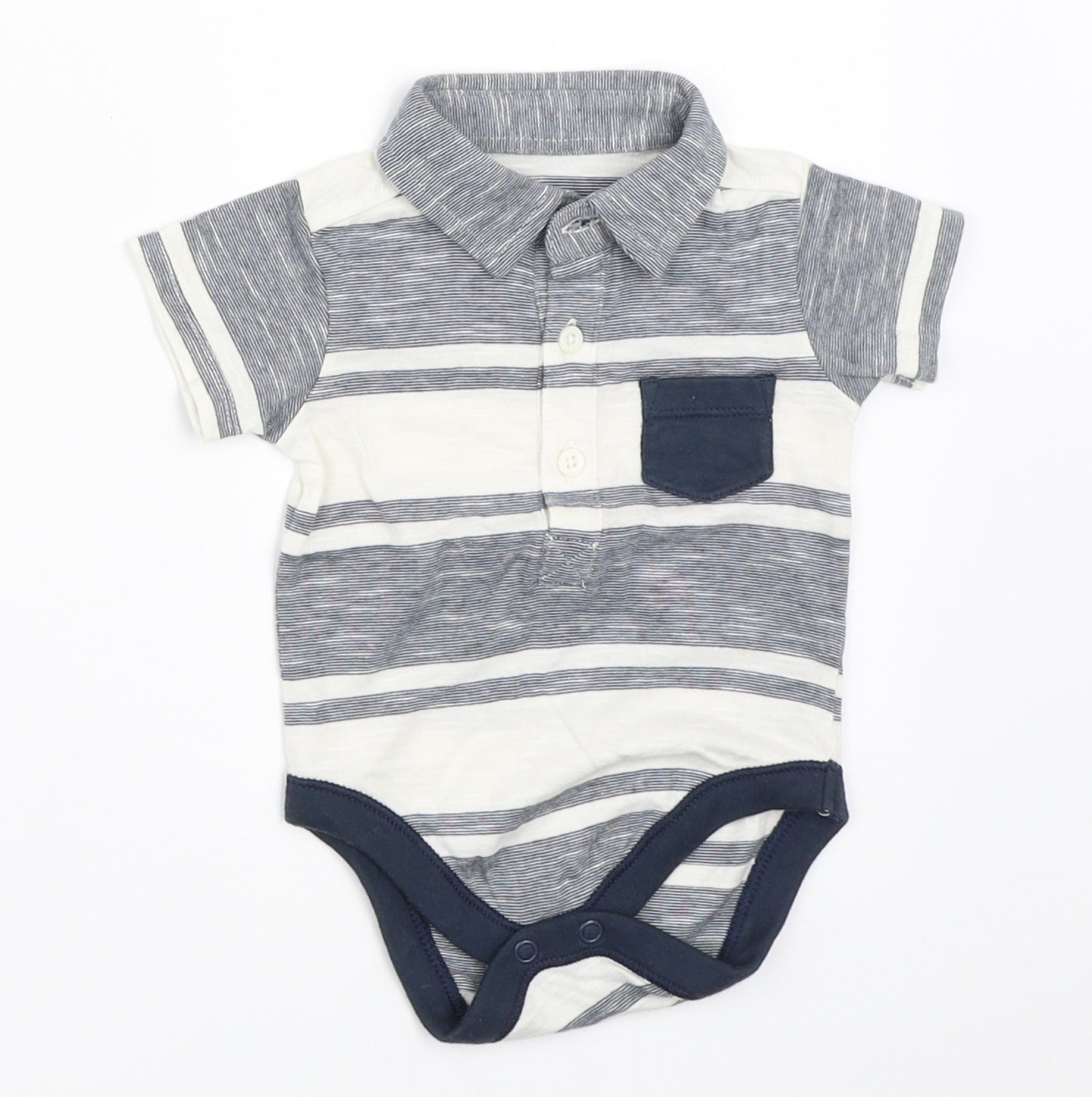 Nutmeg Boys Blue   Babygrow One-Piece Size 0-3 Months