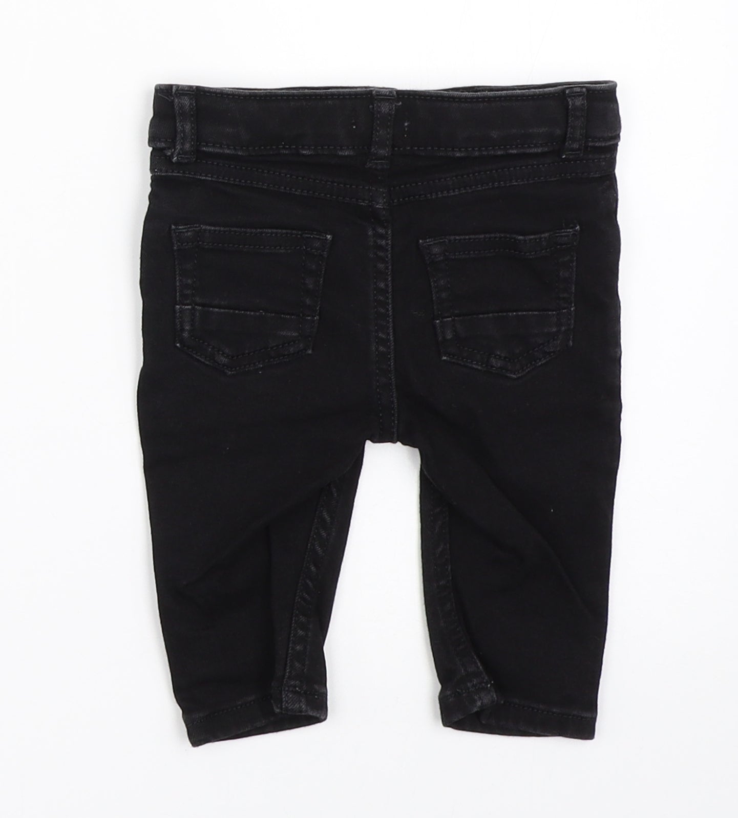 River Island Boys Black  Denim Capri Jeans Size 3-6 Months