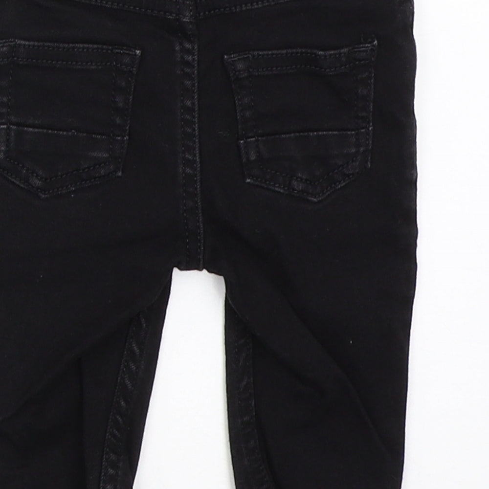 River Island Boys Black  Denim Capri Jeans Size 3-6 Months