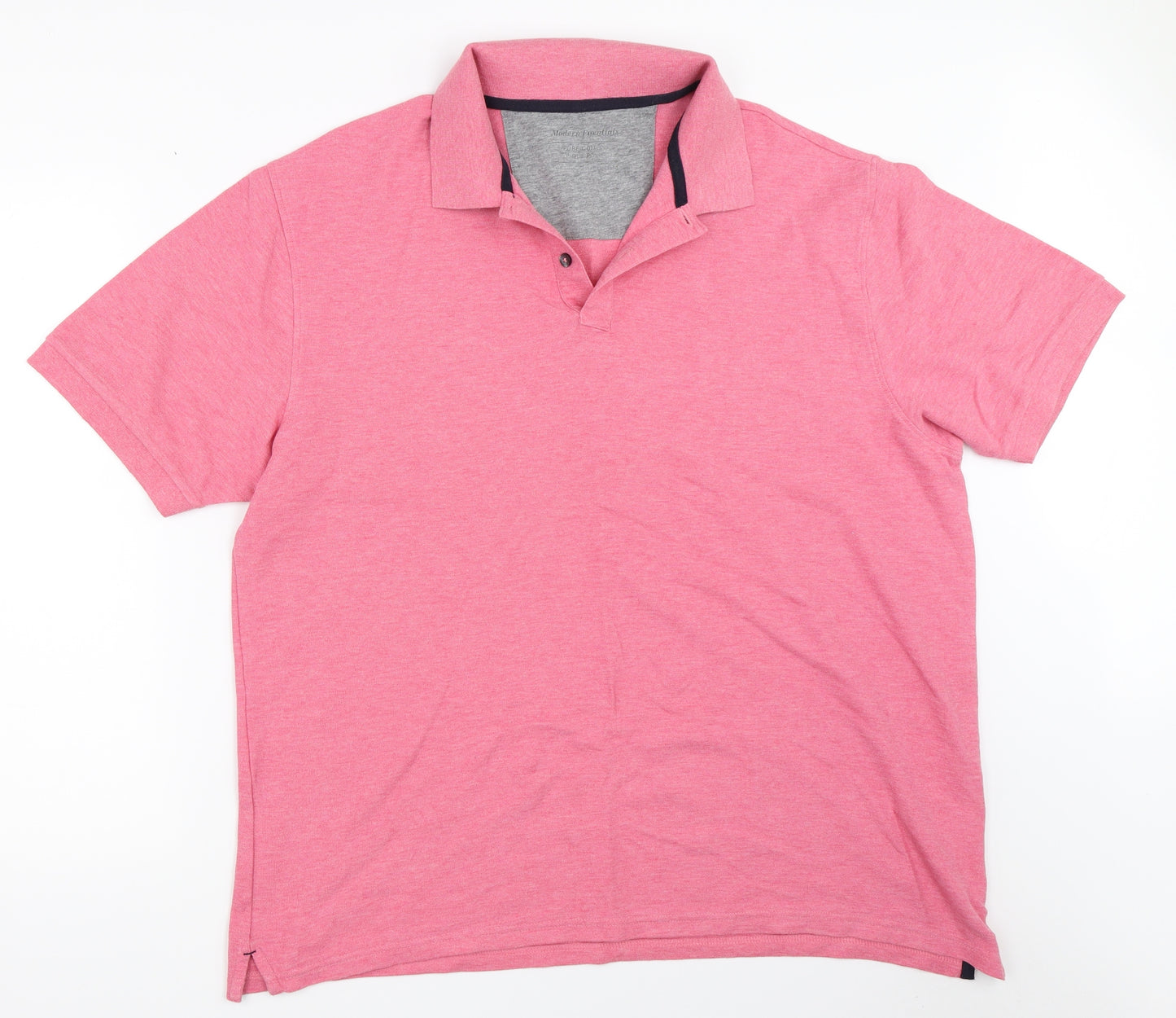 Marks and Spencer Mens Pink    Polo Size XL