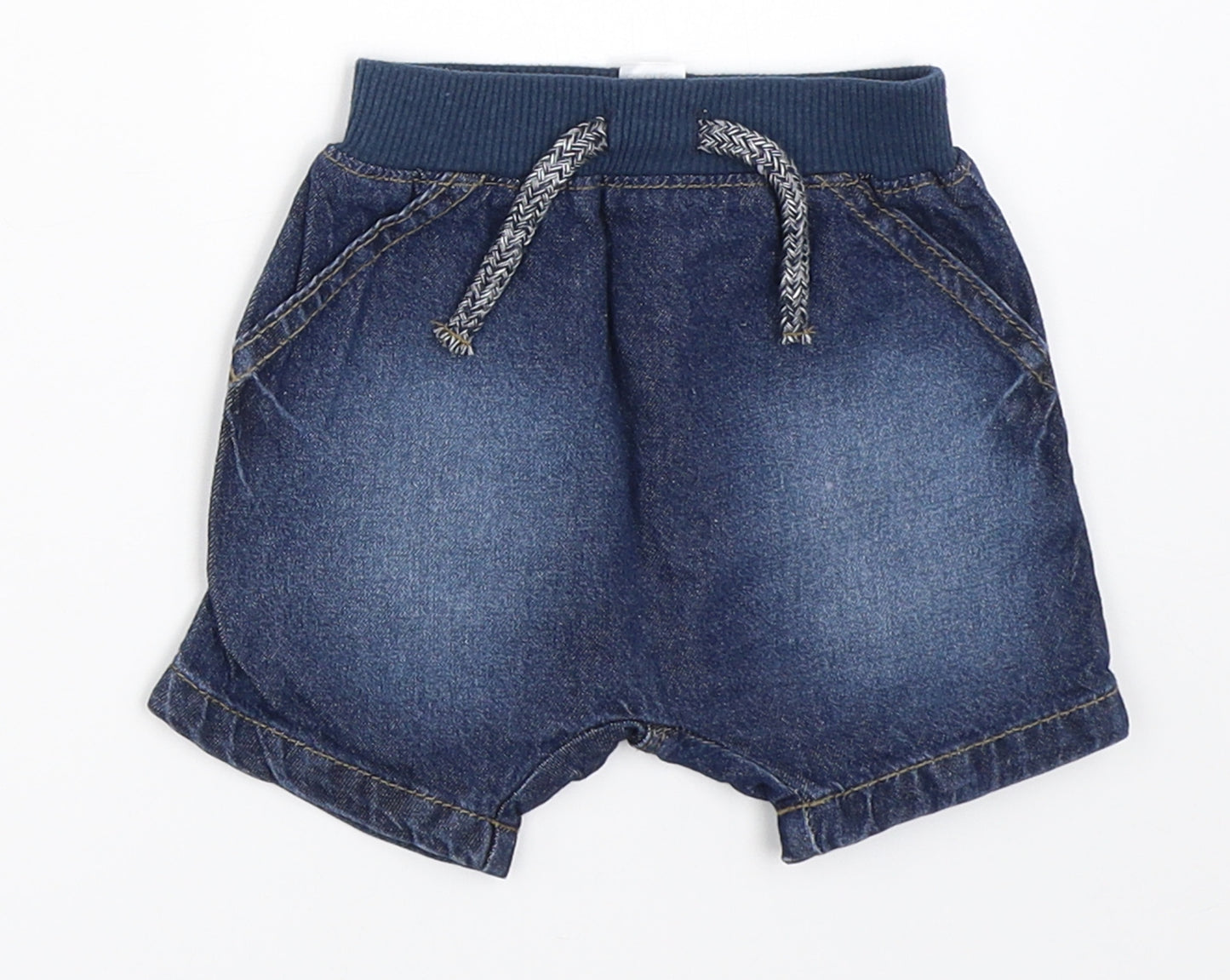 George Boys Blue  Denim Cropped Jeans Size 0-3 Months