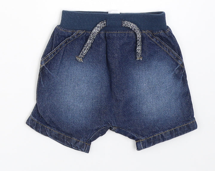 George Boys Blue  Denim Cropped Jeans Size 0-3 Months