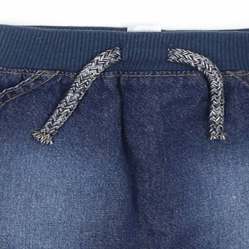 George Boys Blue  Denim Cropped Jeans Size 0-3 Months