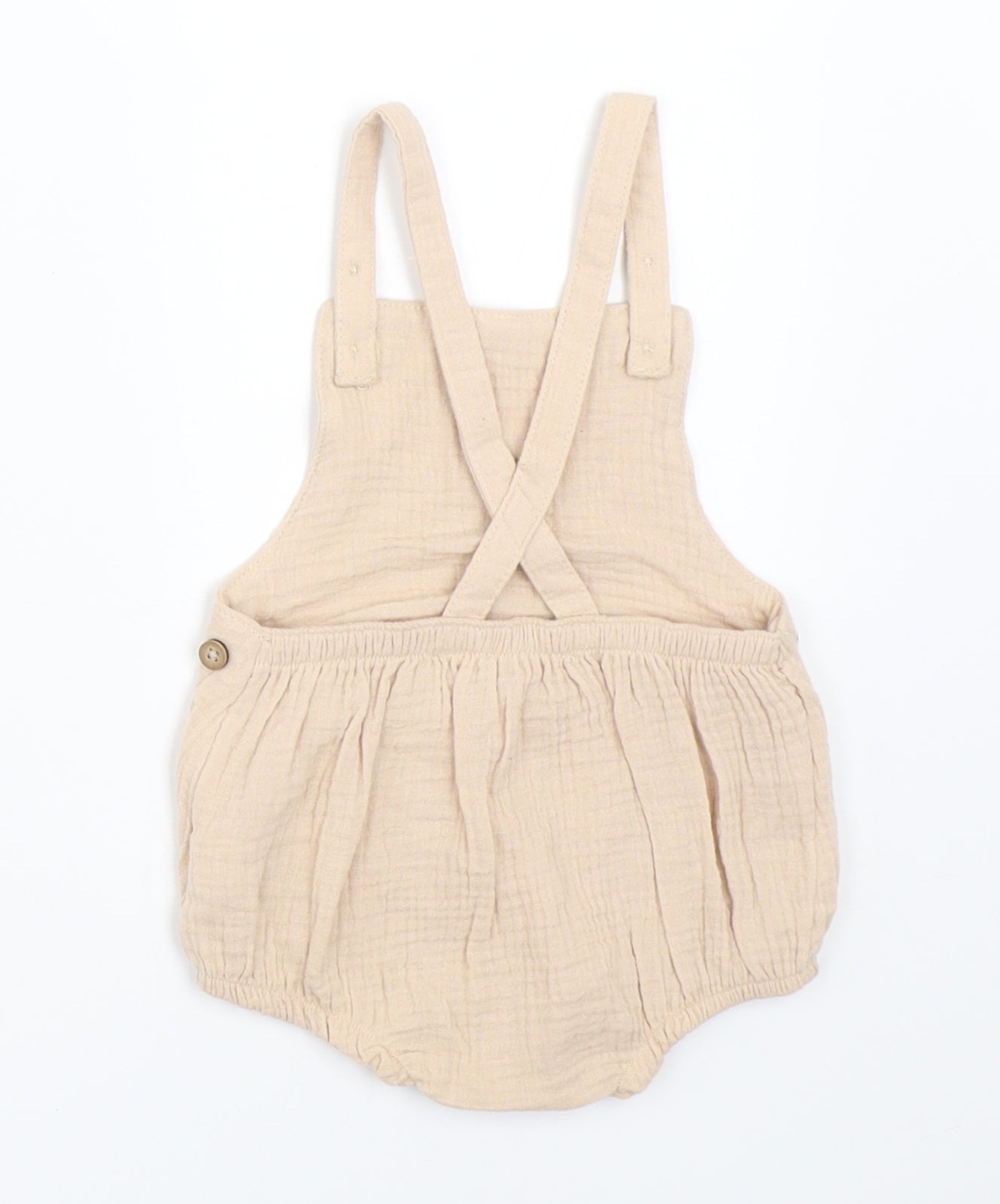 George Baby Beige   Dungaree One-Piece Size 0-3 Months