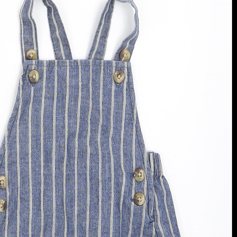George Boys Blue   Dungaree One-Piece Size 0-3 Months