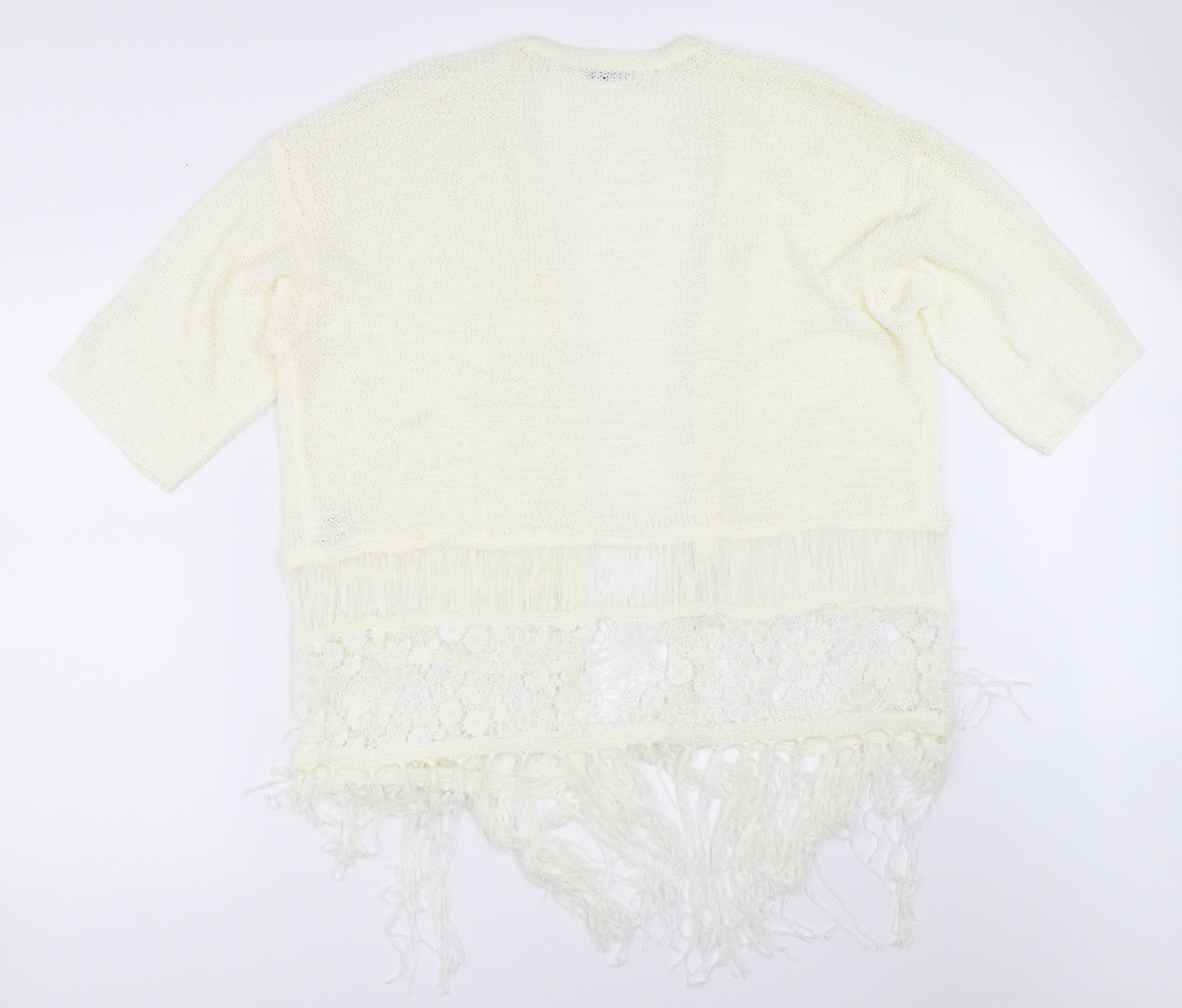 George Womens Ivory   Cardigan Jumper Size L