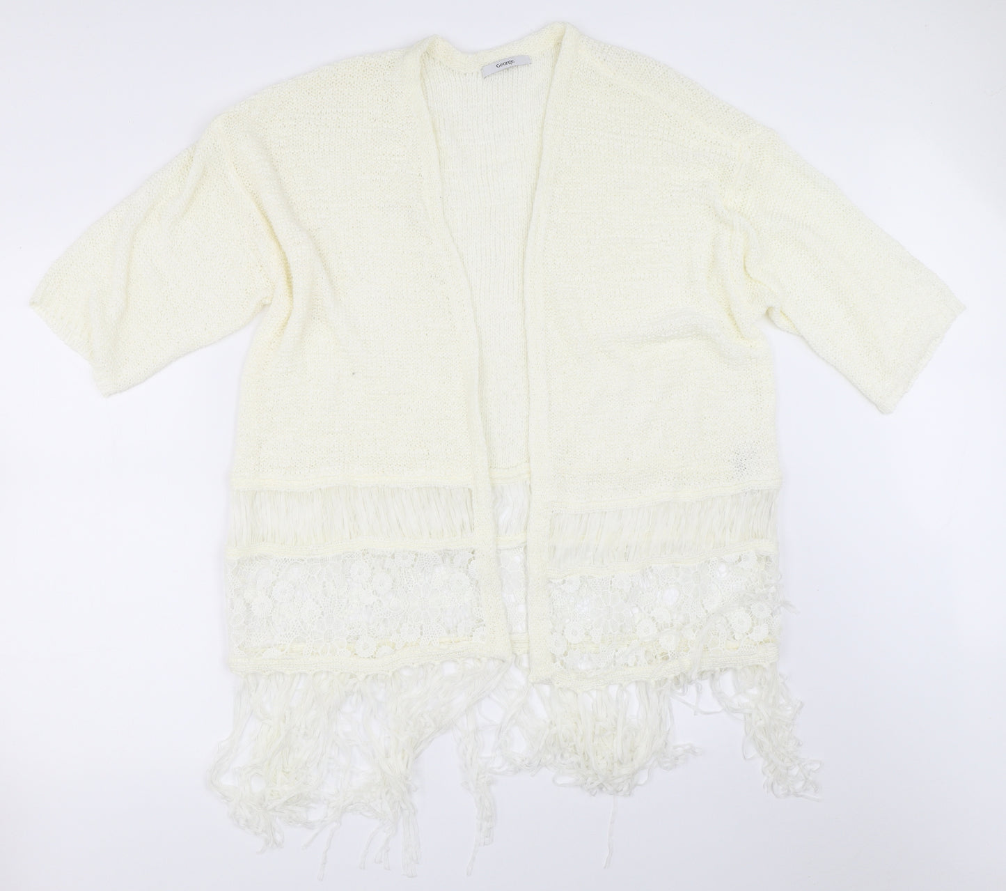 George Womens Ivory   Cardigan Jumper Size L