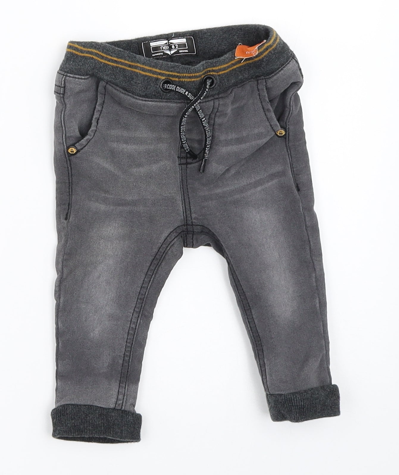 NEXT Boys Grey   Capri Jeans Size 6-9 Months