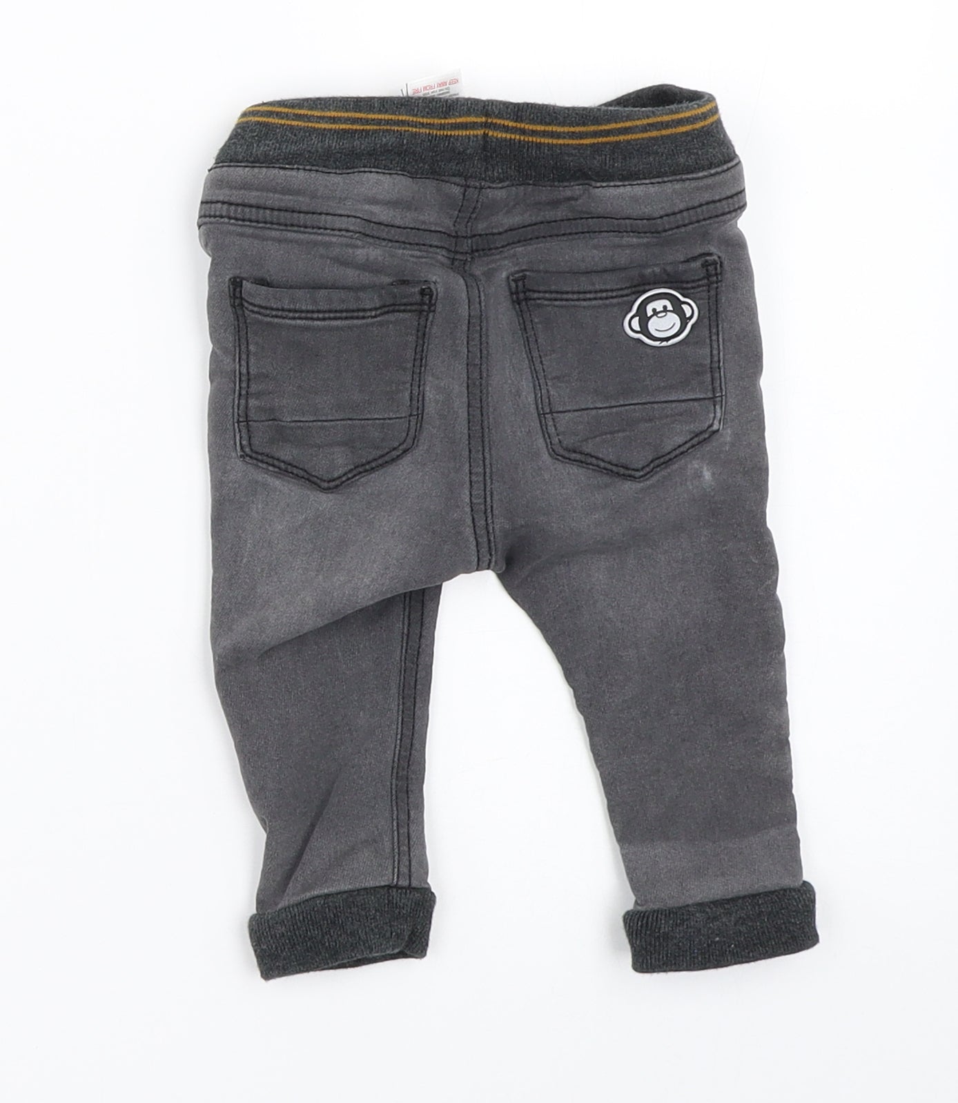 NEXT Boys Grey   Capri Jeans Size 6-9 Months