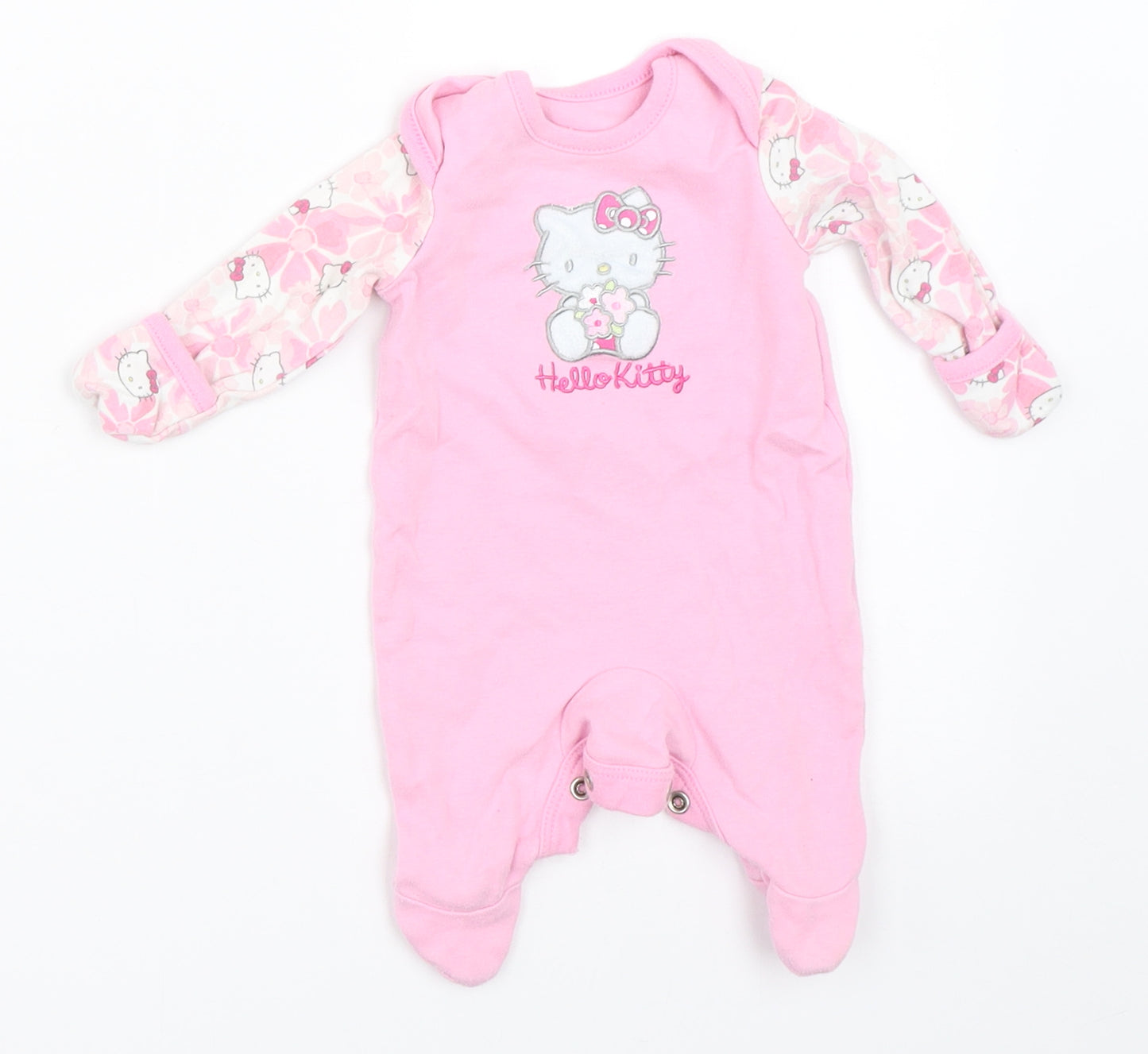 George Girls Pink   Babygrow One-Piece Size Newborn  - Hello Kitty